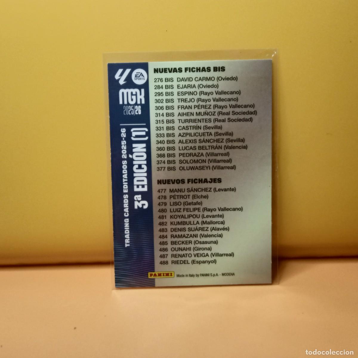Cromos de f&uacute;tbol: MEGACRACKS 2025 2026 25 26 (INDICE 3&ordf; EDICI&Oacute;N) (1)