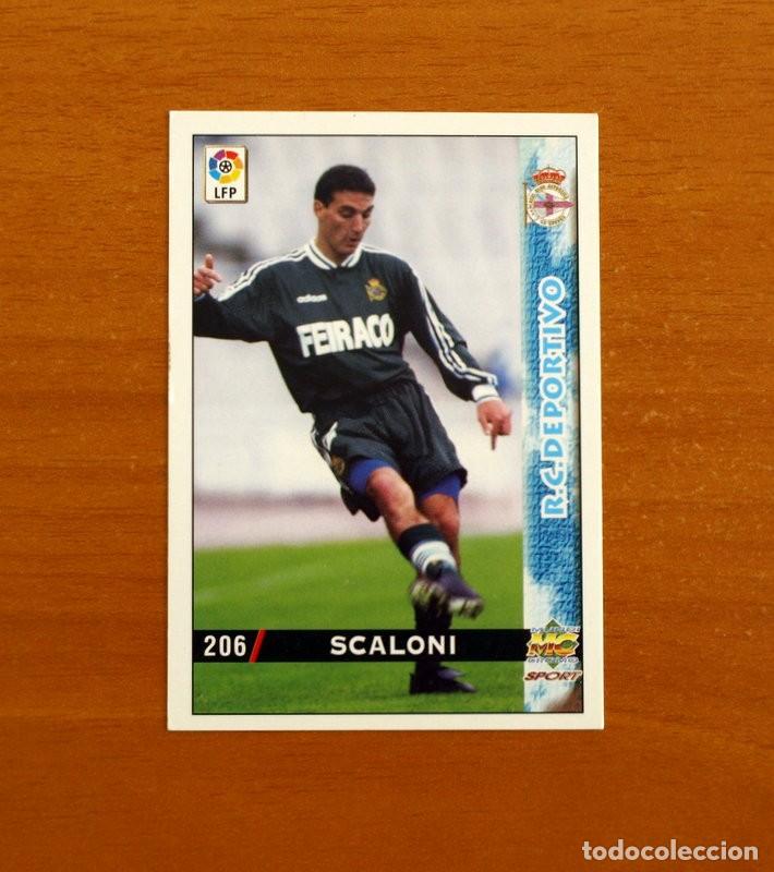 Cromos de f&uacute;tbol: Deportivo La Coru&ntilde;a - N&ordm; 206 Scaloni - Mundicromo Las Fichas de la Liga 1998-1999-98-99