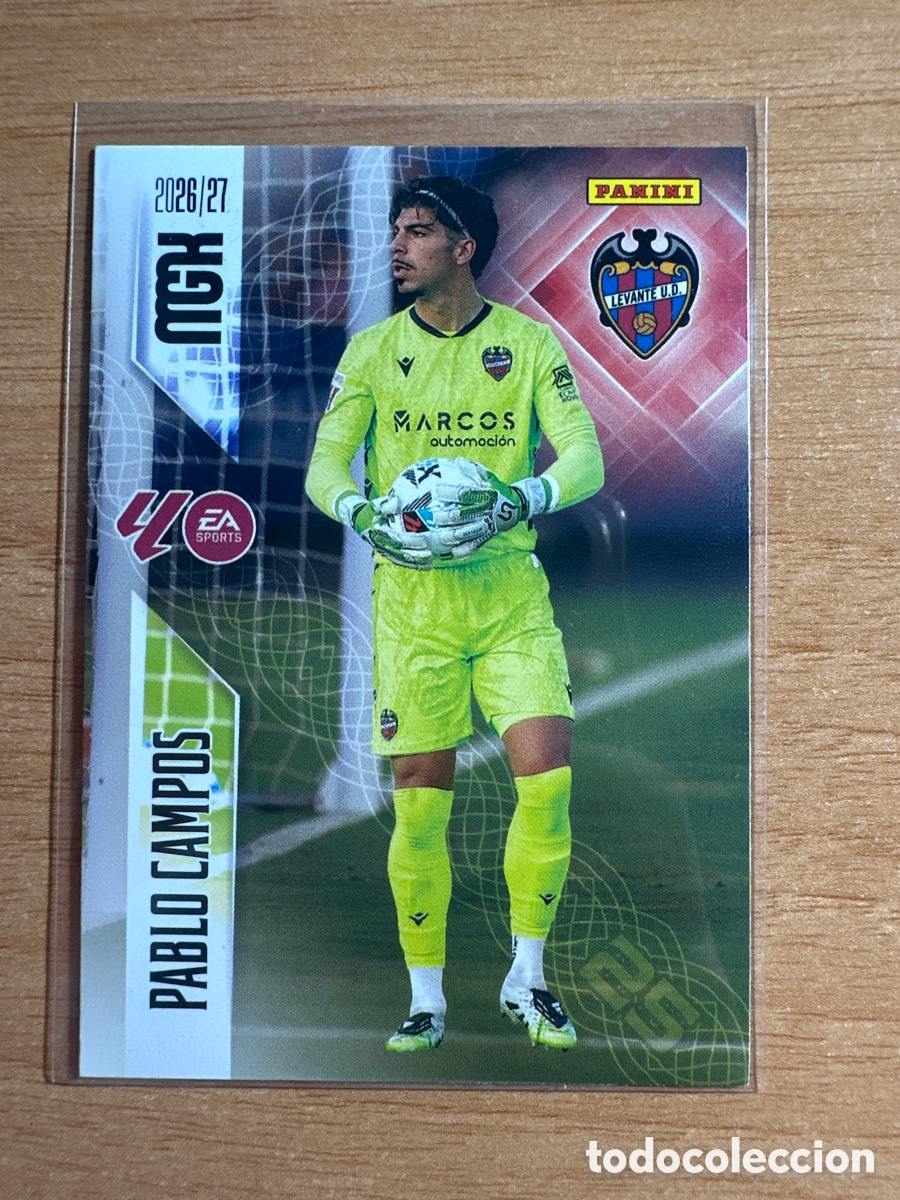 Cromos de f&uacute;tbol: 201 PABLO CAMPOS LEVANTE MEGACRACKS 2026 2027 (MGK 26 27)