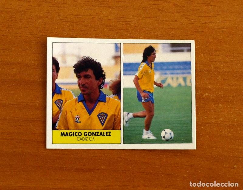 Cromos de f&uacute;tbol: C&aacute;diz - M&aacute;gico Gonz&aacute;lez - Ediciones Festival 1987-1988, 87-88 - Nunca pegado