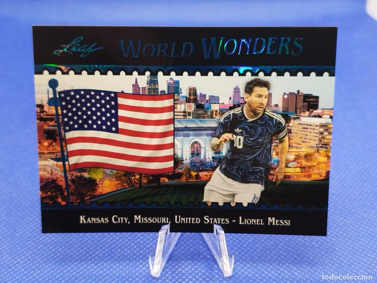 Cromos de f&uacute;tbol: /49 BLUE #7 LIONEL MESSI ARGENTINA 2026 LEAF WORLD WONDERS SOCCER SET &ldquo;FIFA WORLD CUP&rdquo;