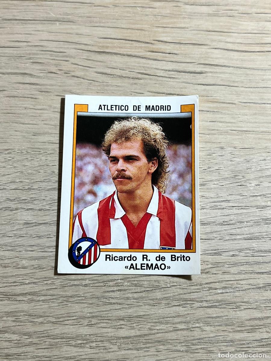 Cromos de f&uacute;tbol: 34 ALEMAO ATLETICO DE MADRID LIGA FUTBOL 88 PANINI NUNCA PEGADO SIN PEGAR 1988