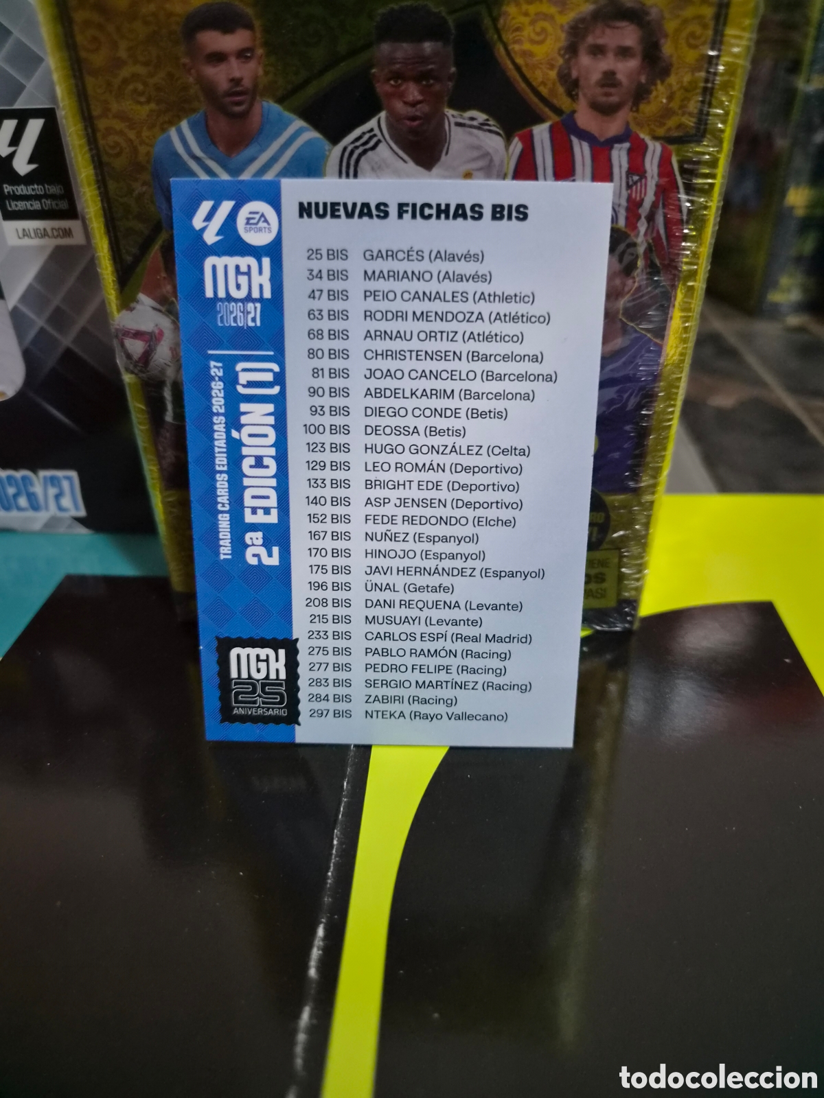 Cromos de f&uacute;tbol: Checklist 2&deg;Edici&oacute;n (1) Megacracks 26/27