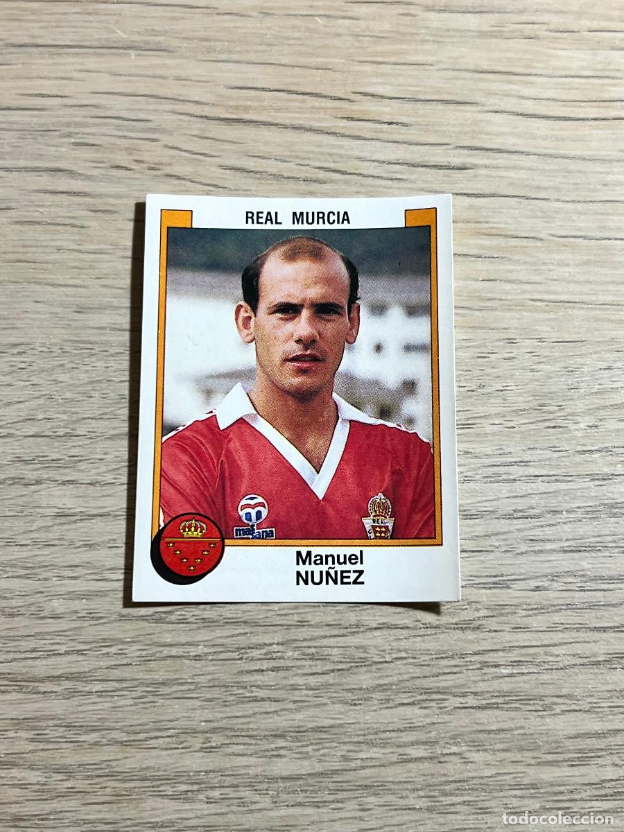 Cromos de f&uacute;tbol: 237 NU&Ntilde;EZ MURCIA LIGA FUTBOL 88 PANINI NUNCA PEGADO SIN PEGAR 1988