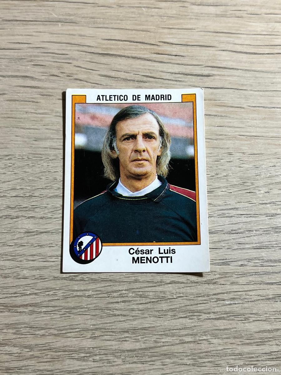 Cromos de f&uacute;tbol: 25 MENOTTI ATLETICO DE MADRID LIGA FUTBOL 88 PANINI NUNCA PEGADO SIN PEGAR 1988