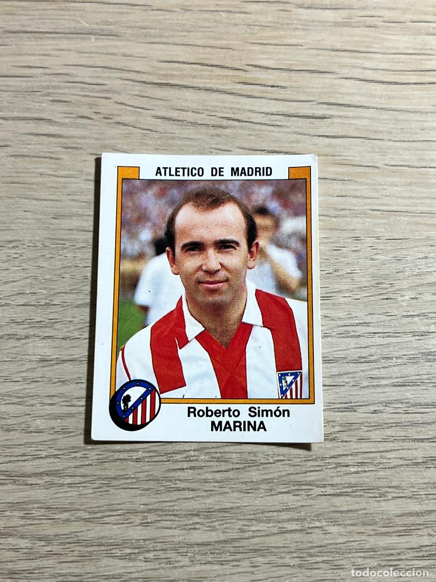 Cromos de f&uacute;tbol: 36 MARINA ATLETICO DE MADRID LIGA FUTBOL 88 PANINI NUNCA PEGADO SIN PEGAR 1988