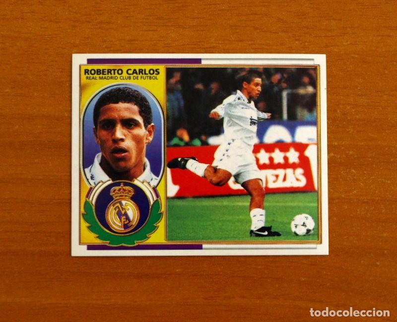 Cromos de f&uacute;tbol: Real Madrid - Roberto Carlos - Versi&oacute;n - Ediciones Este Liga 1996-1997, 96-97 - Nunca Pegado