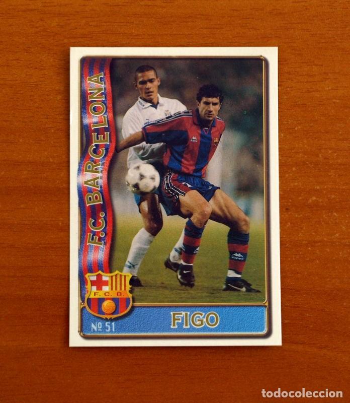 Cromos de f&uacute;tbol: Barcelona -N&ordm; 51 Figo -Mundicromo Las Fichas de la Liga de F&uacute;tbol 1996-1997-96-97