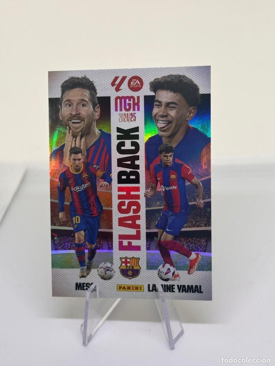 Cartes &agrave; collectionner de Football: Messi Lamine Yamal #429 Panini Megacracks 2024 2025 Flash Back 6
