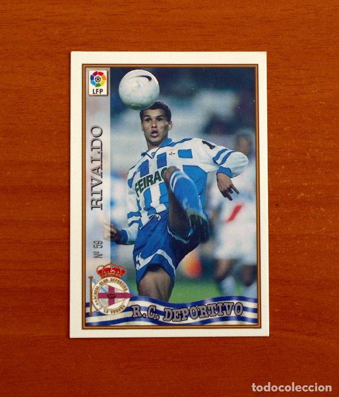 Cromos de f&uacute;tbol: Deportivo La Coru&ntilde;a - N&ordm; 59 Rivaldo - Mundicromo ficha de la Liga 1997-1998, 97-98