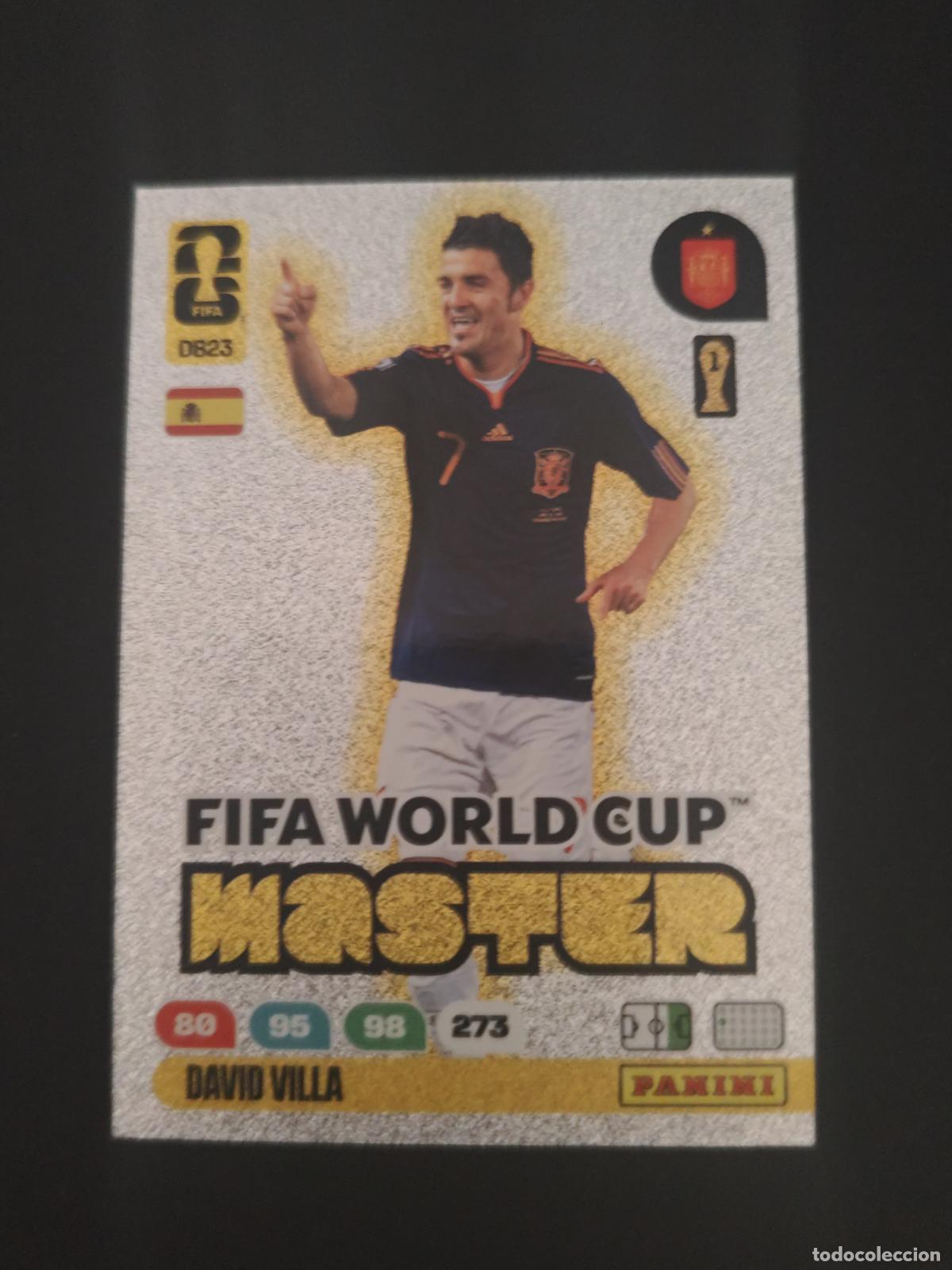 Cromos de f&uacute;tbol: DB23 DAVID VILLA ESPA&Ntilde;A MASTER ADRENALYN MUNDIAL FIFA WORLD CUP 2026 PANINI