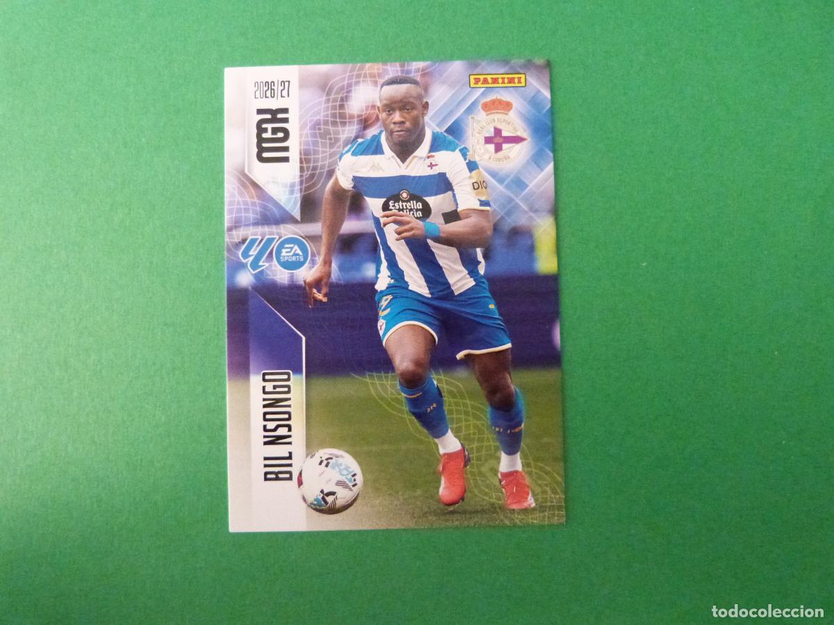 Cromos de Futebol: TRADING CARD FUTBOL BIL NSONGO DEPORTIVO LA CORU&Ntilde;A N&ordm; 144 LIGA MEGACRACKS 2026-2027/26-27 PANINI