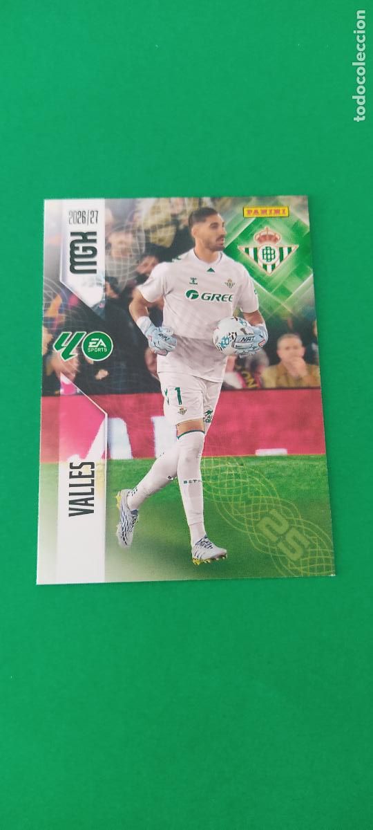 Football Stickers: TRADING CARD FUTBOL VALLES REAL BETIS BALOMPIE N&ordm; 92 LIGA MEGACRACKS 2026-2027/26-27 PANINI