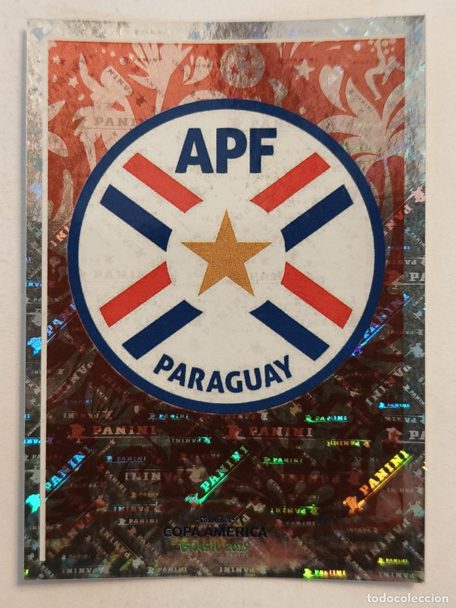 Football Stickers: #172 ESCUDO (PARAGUAY) COPA AMERICA BRASIL 2019 PANINI