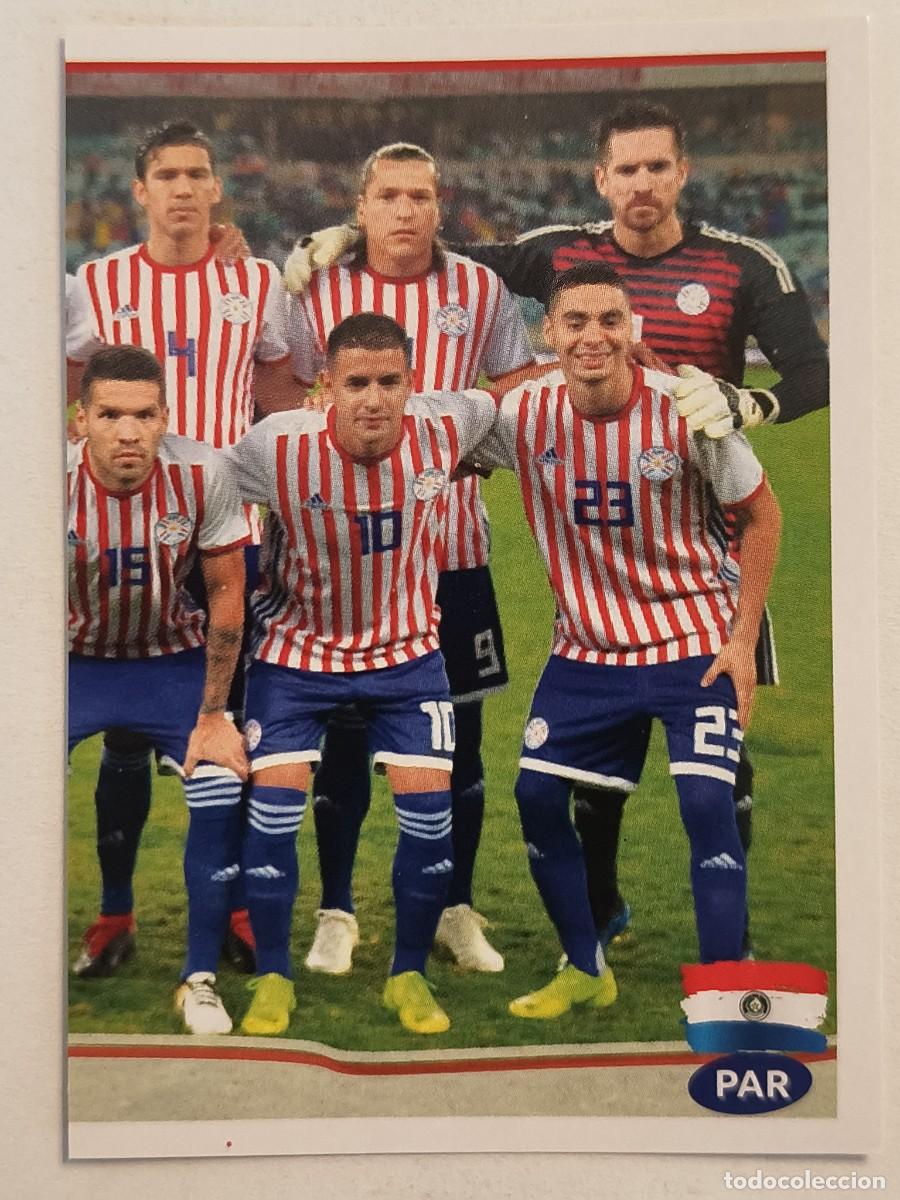 Football Stickers: #174 ALINEACION (PARAGUAY) COPA AMERICA BRASIL 2019 PANINI