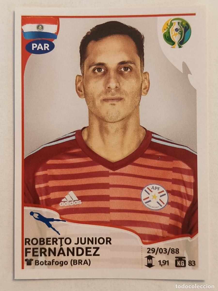 Football Stickers: #176 FERNANDEZ (PARAGUAY) COPA AMERICA BRASIL 2019 PANINI