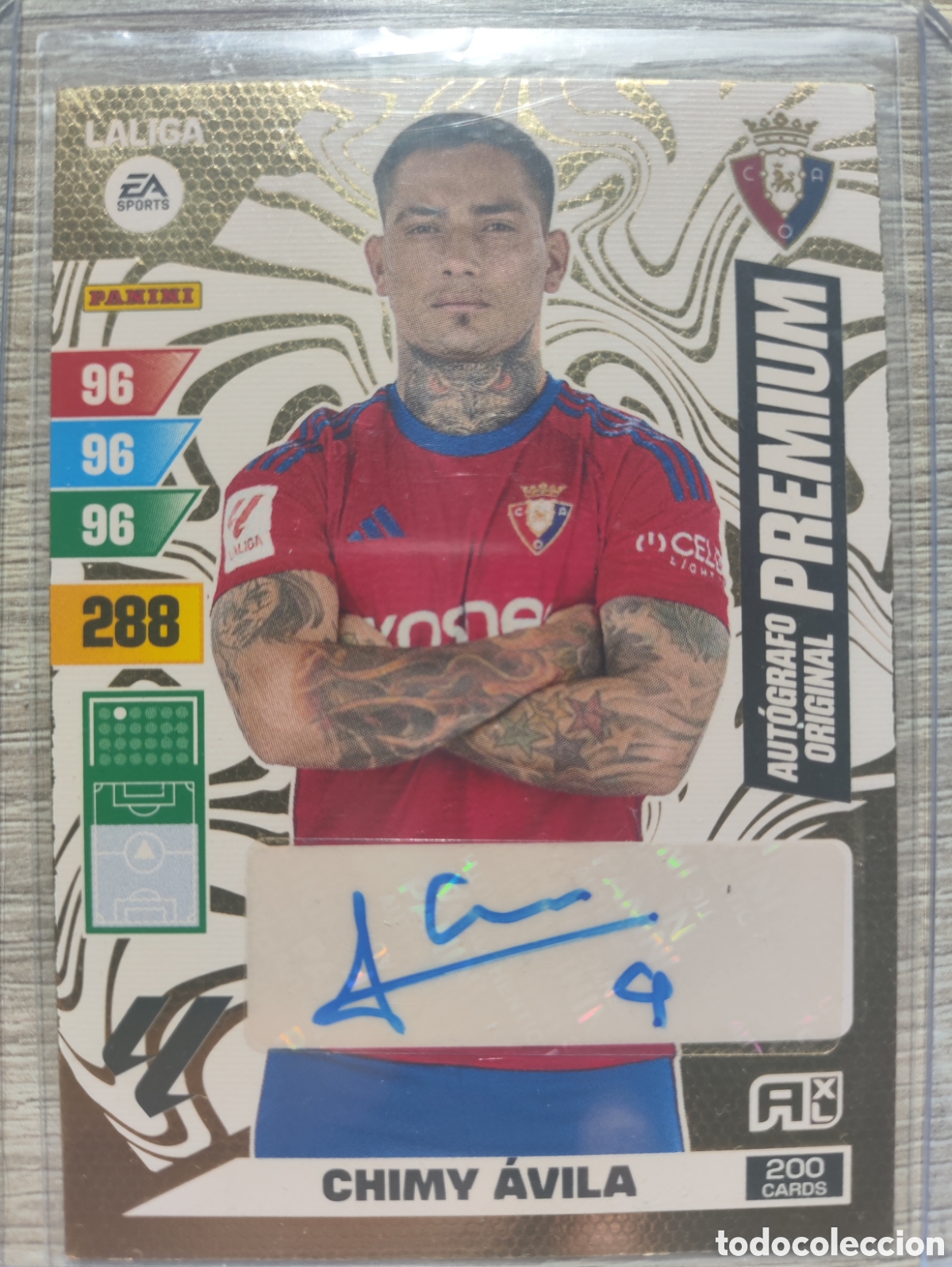 Football Stickers: Autografo original premium Chimy &Aacute;vila Adrenalyn XL 2023/2024