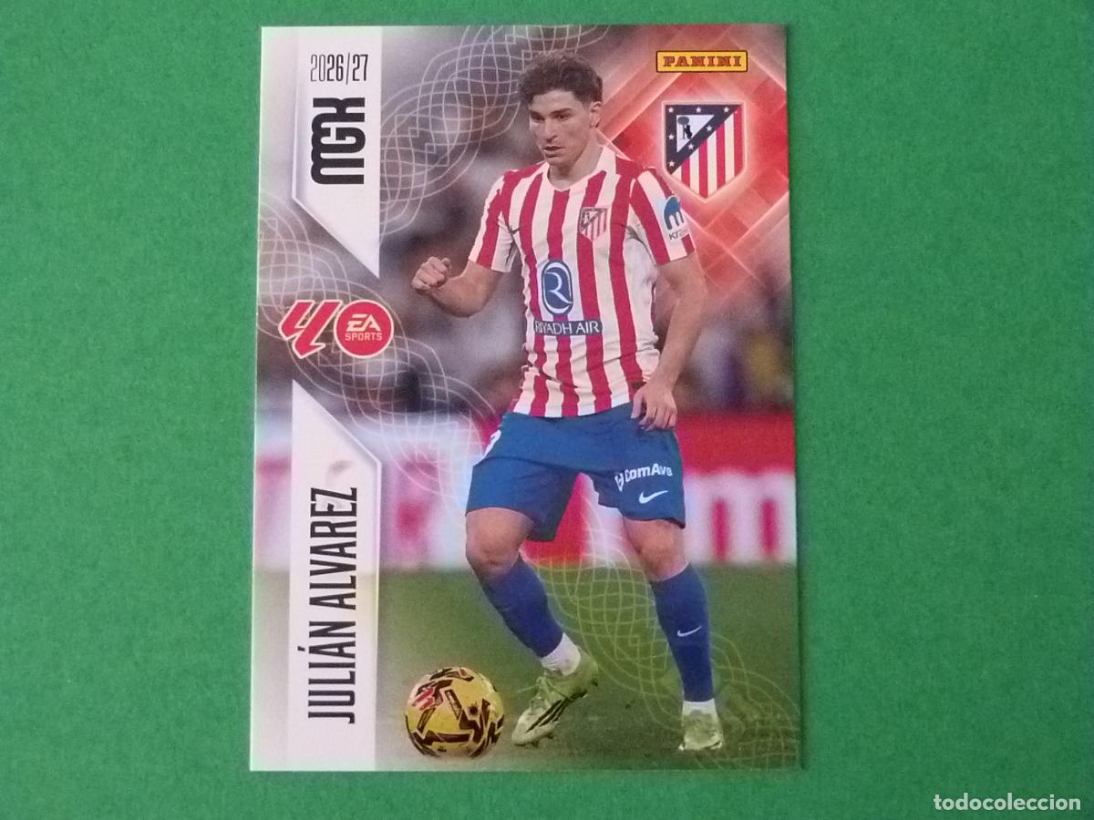 Cromos de f&uacute;tbol: TRADING CARD FUTBOL JULIAN ALVAREZ ATLETICO DE MADRID N&ordm; 71 LIGA MEGACRACKS 2026-2027/26-27 PANINI