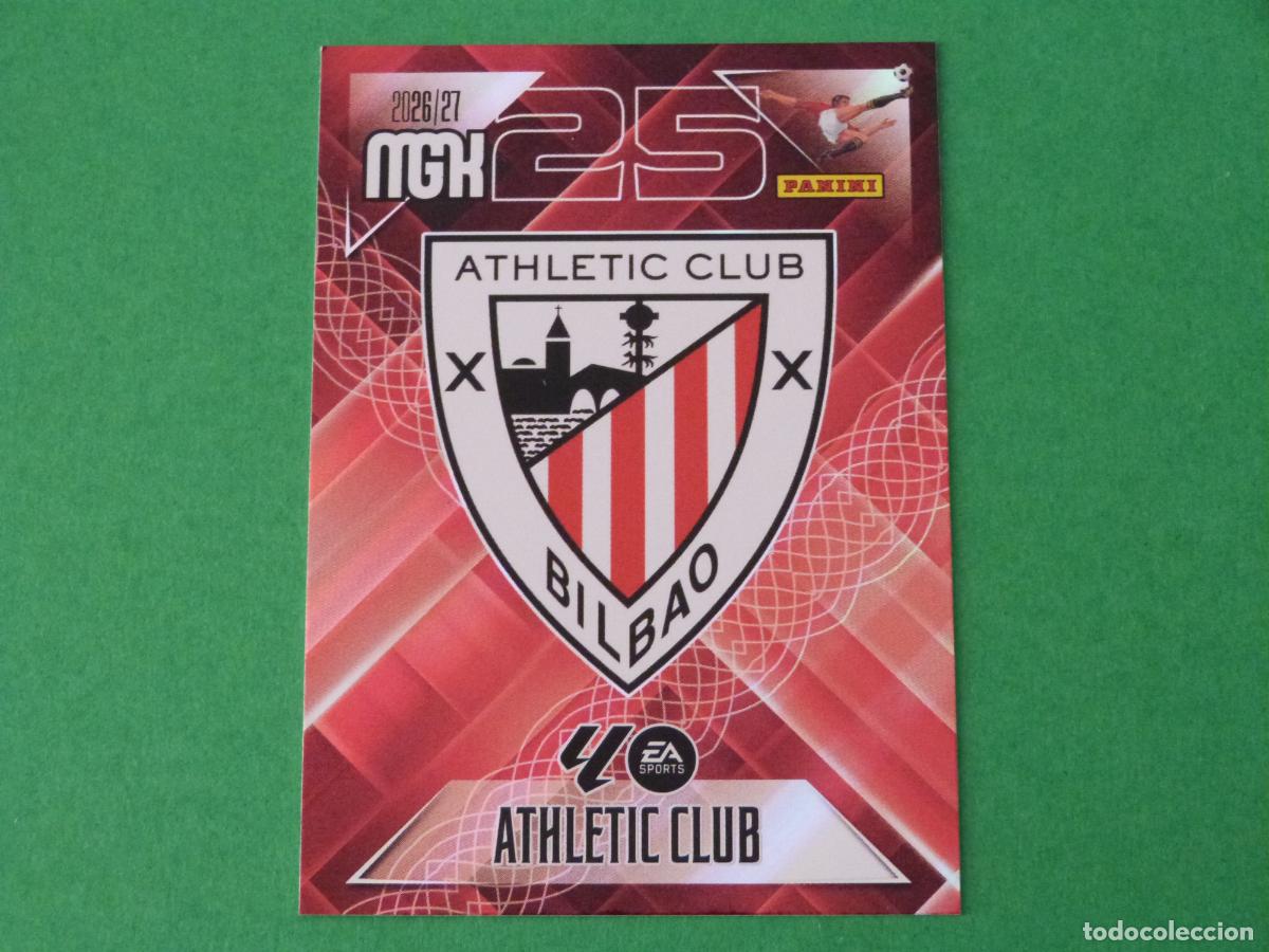Cromos de f&uacute;tbol: TRADING CARD FUTBOL ESCUDO ATH. BILBAO N&ordm; 37 LIGA MEGACRACKS 2026-2027/26-27 PANINI