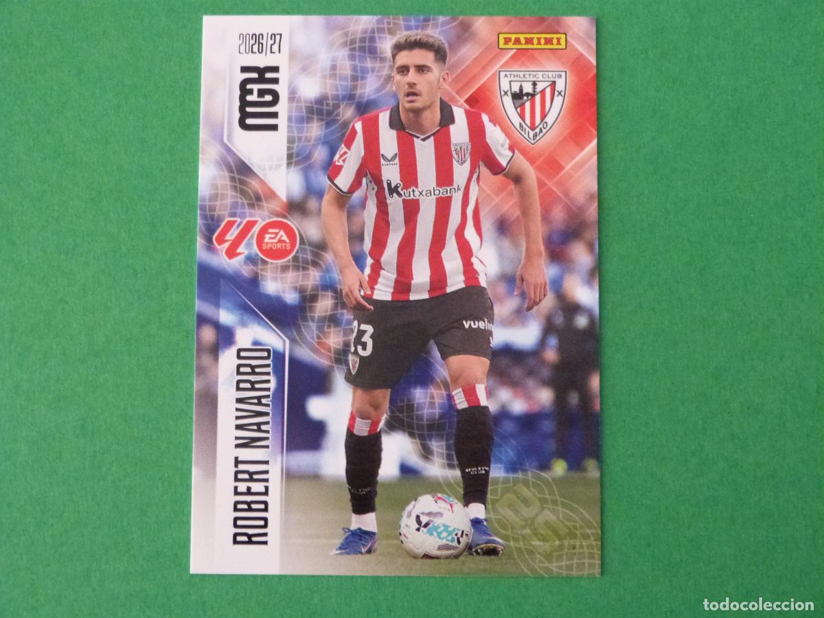 Fu&szlig;ball-Sticker: TRADING CARD FUTBOL ROBERT NAVARRO ATH. BILBAO N&ordm; 51 LIGA MEGACRACKS 2026-2027/26-27 PANINI