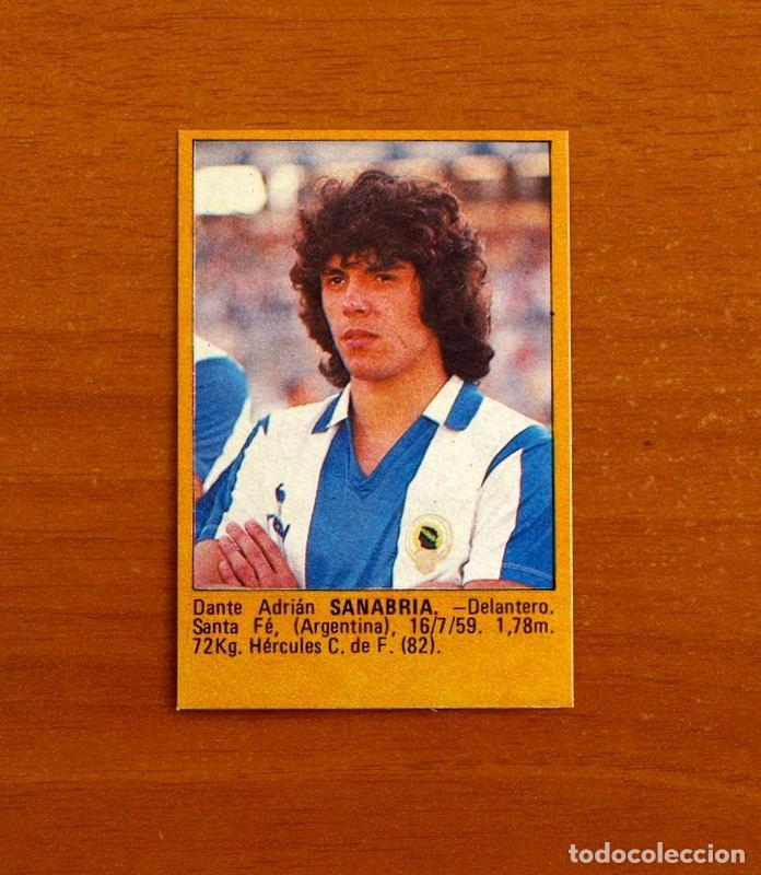 Cromos de Futebol: H&eacute;rcules - Sanabria - Editorial Roll&aacute;n 1984-1985, 84-85 - Nunca pegado