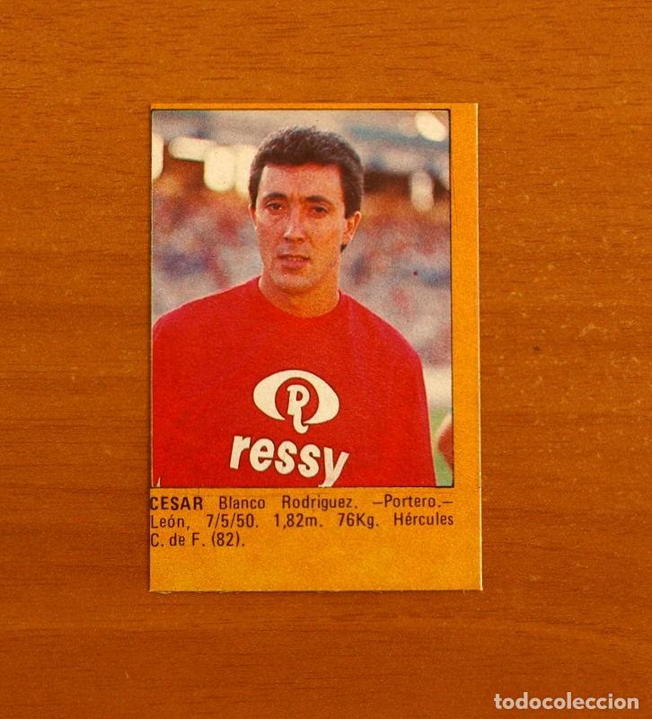 Cromos de f&uacute;tbol: H&eacute;rcules - C&eacute;sar - Editorial Roll&aacute;n 1984-1985, 84-85 - Nunca pegado