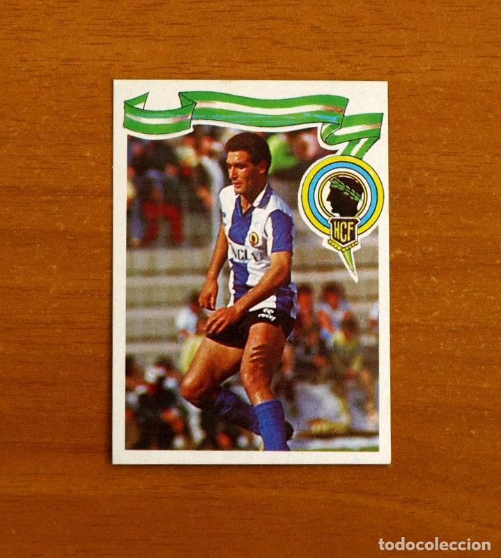 Cromos de f&uacute;tbol: H&eacute;rcules - 238 Herbera - GOL Editorial Maga 1984-1985, 84-85 - Nunca pegado Trasera Verde