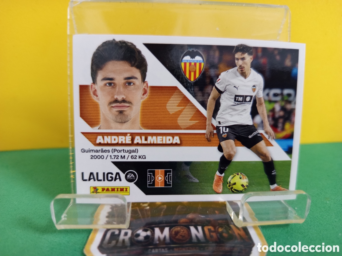 Cromos de f&uacute;tbol: ❇️ CROMO ⚽ 16.- ANDR&Eacute; ALMEIDA (VALENCIA) - COLECCIONES ESTE 2026/27 (PANINI) ❇️