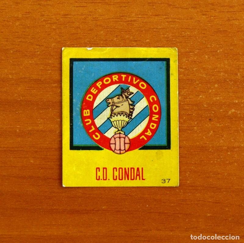 Cromos de f&uacute;tbol: C.D. Condal - N&ordm; 37 Escudo - Editorial Bruguera Campeones 1956-1957, 56-57