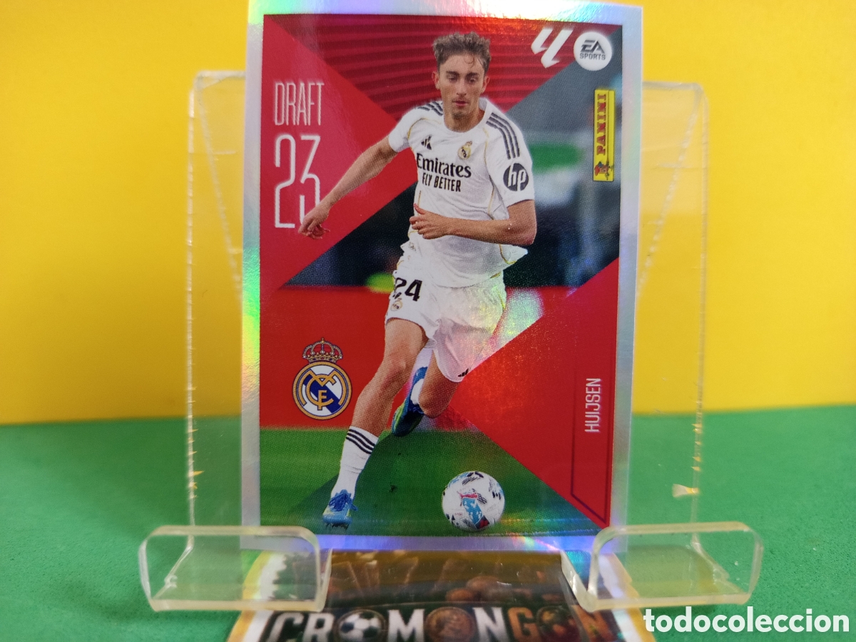 Cartes &agrave; collectionner de Football: ❇️ CROMO ⚽ 10.- HUIJSEN -DRAFT 23- (R. MADRID) - COLECCIONES ESTE 2026/27 (PANINI) ❇️
