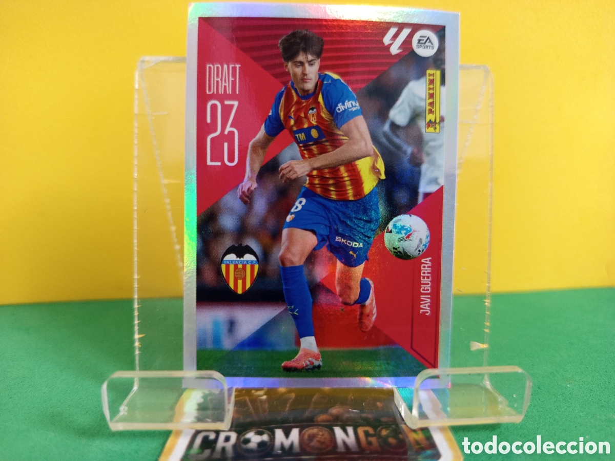 Cartes &agrave; collectionner de Football: ❇️ CROMO ⚽ 12.- JAVI GUERRA -DRAFT 23- (VALENCIA) - COLECCIONES ESTE 2026/27 (PANINI) ❇️