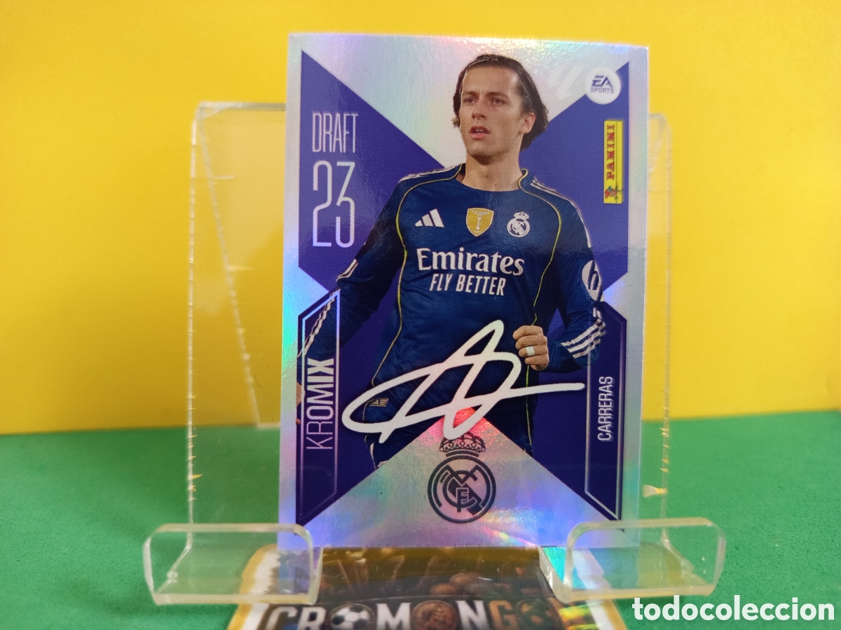 Cromos de f&uacute;tbol: ❇️ CROMO ⚽ 5.- CARRERAS -DRAFT 23 KROMIX- (R. MADRID) - COLECCIONES ESTE 2026/27 (PANINI) ❇️