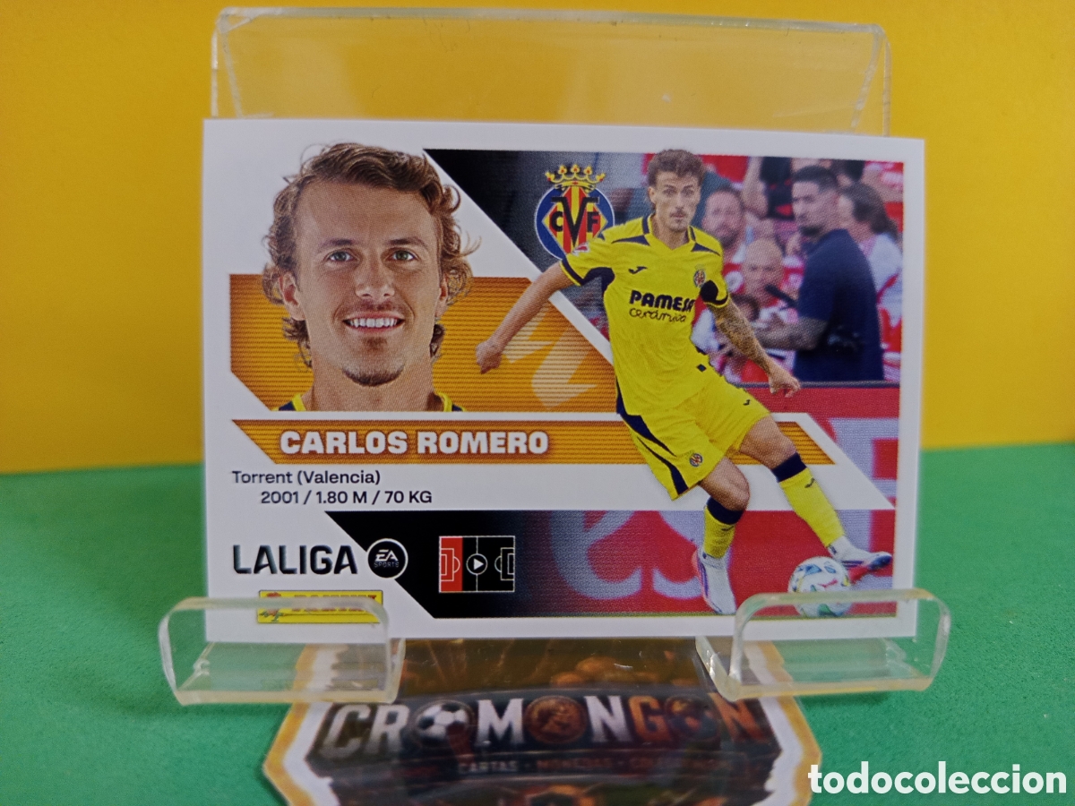 Cromos de f&uacute;tbol: ❇️ CROMO ⚽ CARLOS ROMERO -ULTIMO FICHAJE N&ordm; 4 - (VILLARREAL) - COLECCIONES ESTE 2026/27 (PANINI) ❇️