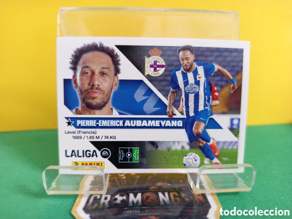 Cromos de f&uacute;tbol: ❇️ CROMO ⚽ AUBAMEYANG -ULTIMO FICHAJE N&ordm; 12 - (DEPORTIVO CORU&Ntilde;A) - COLECCIONES ESTE 26 27 PANINI ❇️