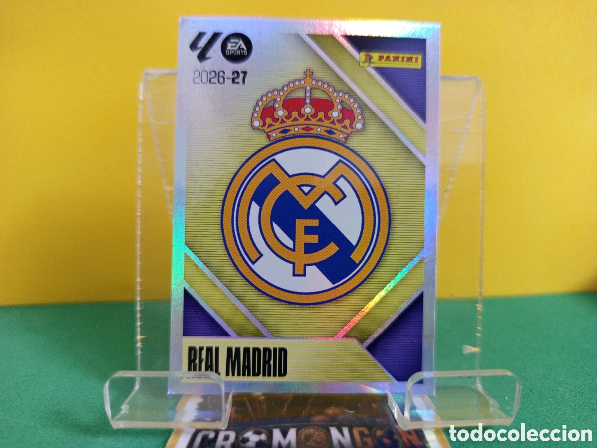 Cromos de f&uacute;tbol: ❇️ CROMO ⚽ 1 .- ESCUDO (R. MADRID) - COLECCIONES ESTE 2026/27 (PANINI) ❇️
