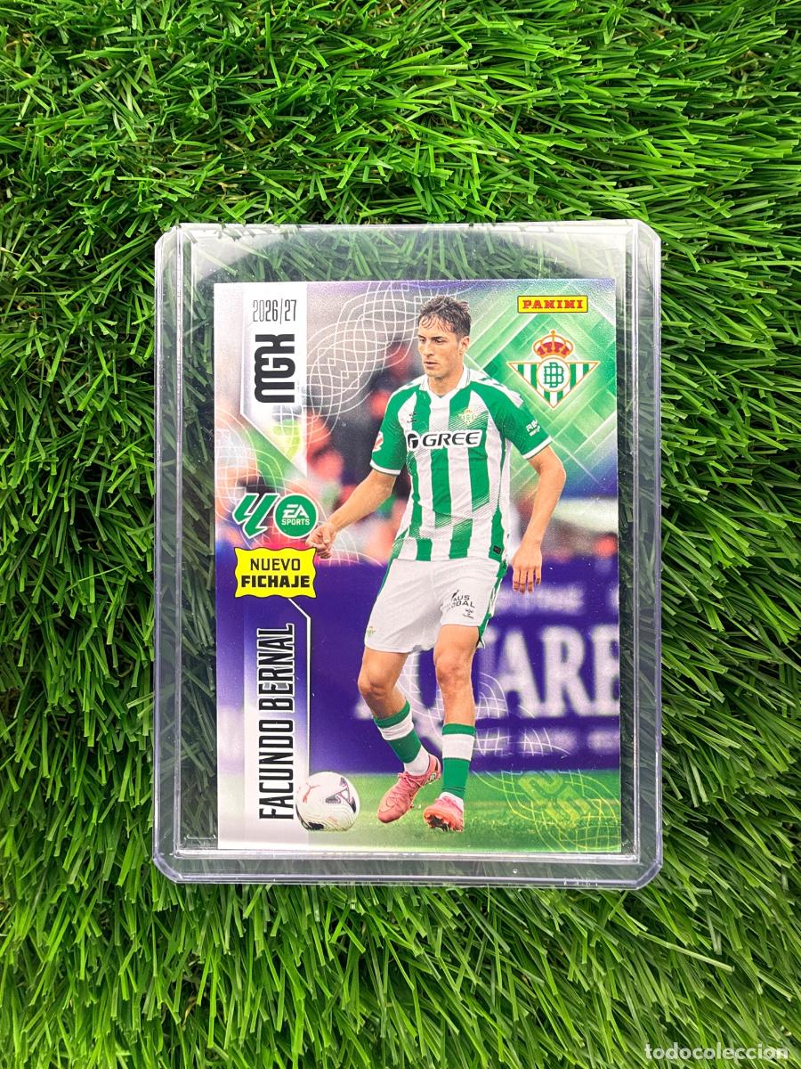 Cromos de f&uacute;tbol: N&ordm; 484 Facundo Bernal Nuevos Fichajes Real Betis Megacracks 26 27