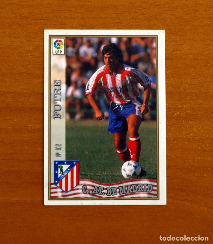 Cromos de f&uacute;tbol: Atl&eacute;tico de Madrid - N&ordm; 102 Futre - Mundicromo ficha de la Liga 1997-1998, 97-98