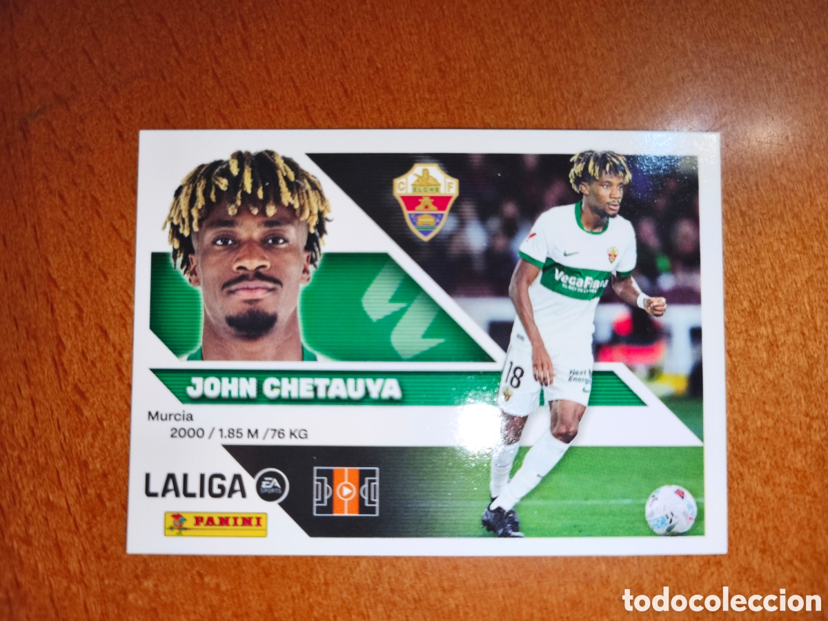 Fu&szlig;ball-Sticker: John Chetauya n&deg;13B liga este 26/27 Elche