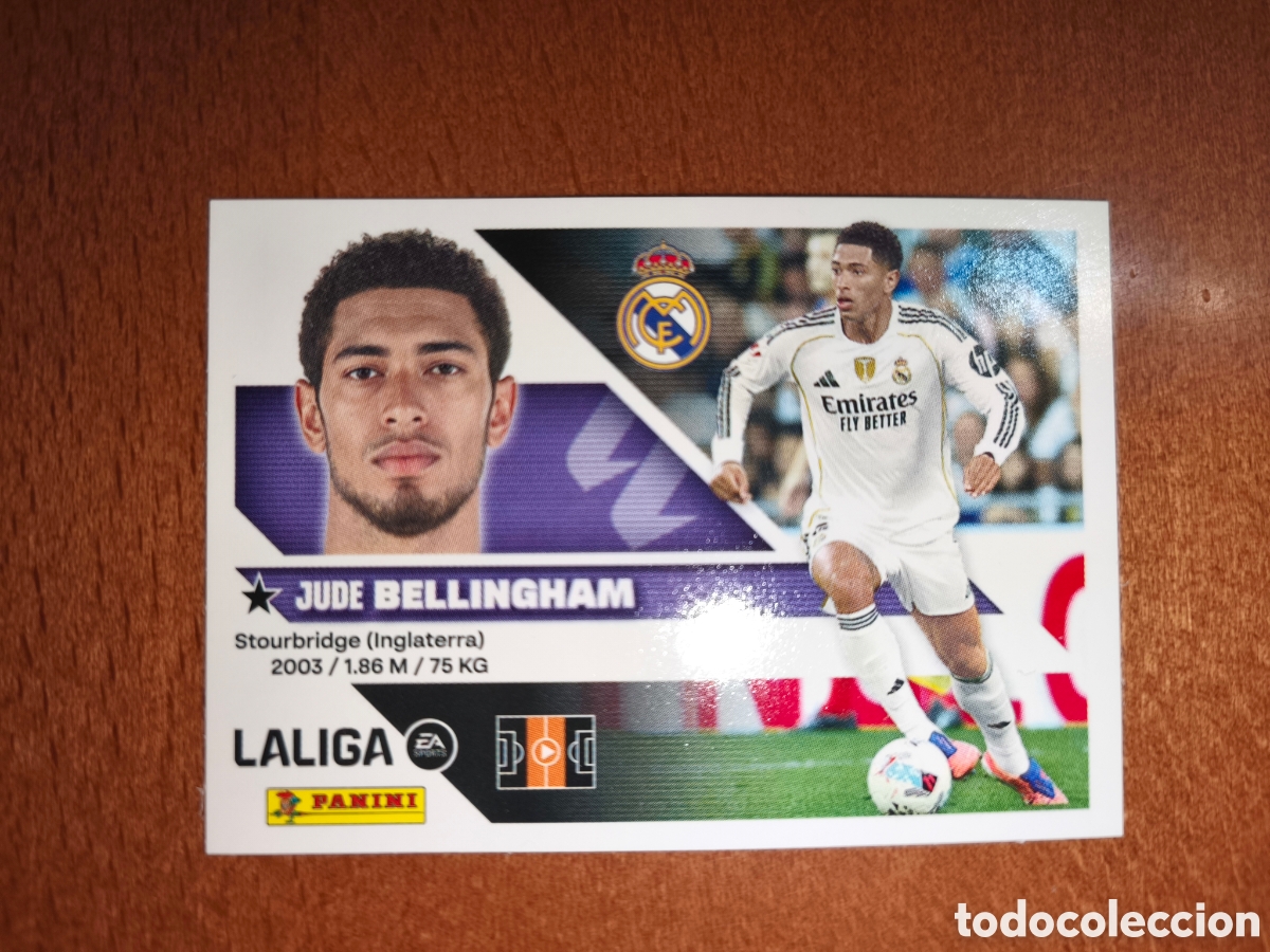 Cromos de f&uacute;tbol: Bellingham n&deg;14 liga este 26/27 Real Madrid