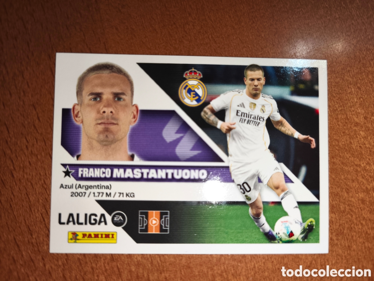 Fu&szlig;ball-Sticker: Mastantuono n&deg;16A liga este 26/27 Real Madrid