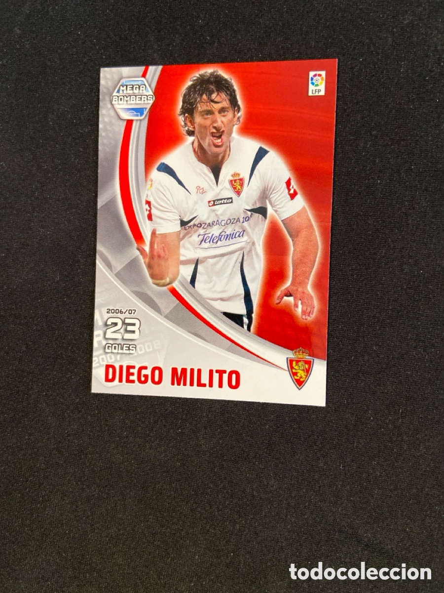 Cromos de f&uacute;tbol: DIEGO MILITO 389 BOMBERS (ZARAGOZA)