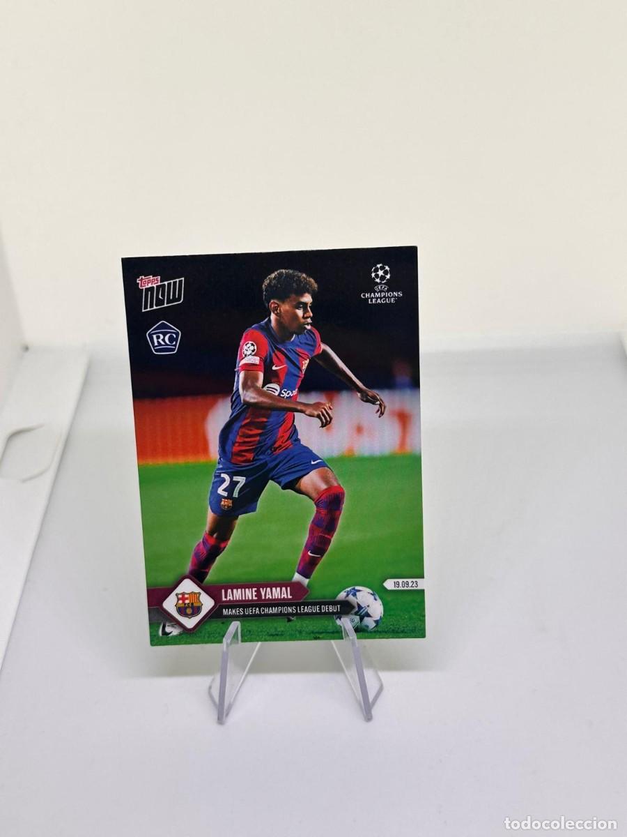 Cromos de f&uacute;tbol: Rookie Lamine Yamal 009 FC Barcelona Topps Now 2023 24 1