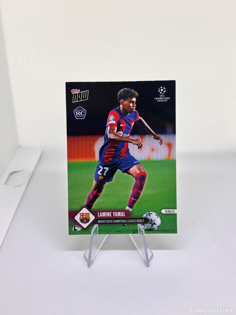 Cromos de f&uacute;tbol: Rookie Lamine Yamal 009 FC Barcelona Topps Now 2023 24 2