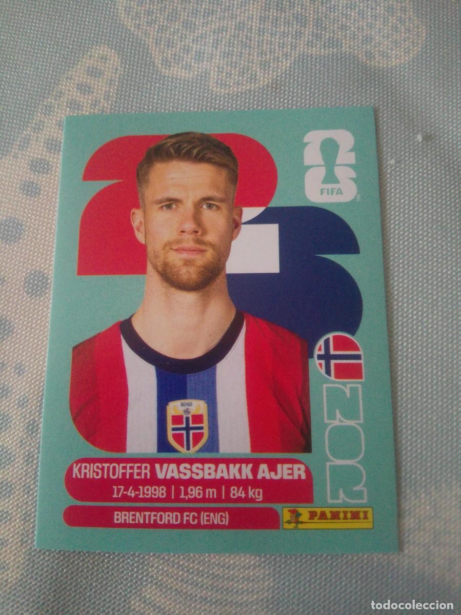 Cromos de f&uacute;tbol: VASSBAKK AJER NORUEGA NOR 5 MUNDIAL FIFA WORLD CUP 2026 26 PANINI STICKERS NUEVO