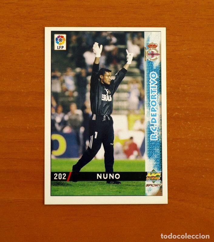 Cromos de f&uacute;tbol: Deportivo La Coru&ntilde;a - N&ordm; 202 Nuno - Mundicromo Las Fichas de la Liga 1998-1999-98-99