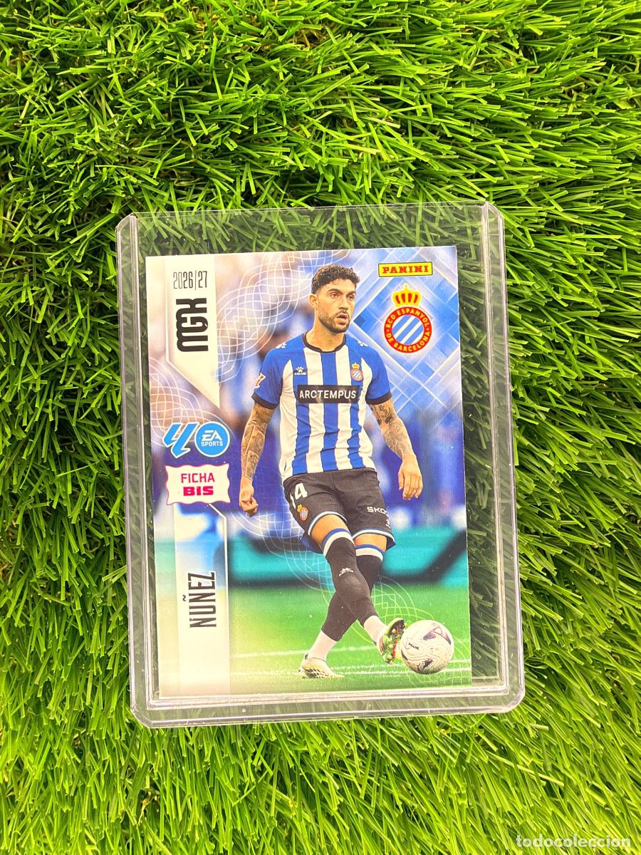 Cromos de f&uacute;tbol: N&ordm; 167BIS N&uacute;&ntilde;ez Fichas Bis RCD Espanyol Megacracks 26 27
