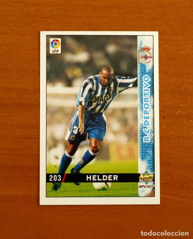 Cromos de f&uacute;tbol: Deportivo La Coru&ntilde;a - N&ordm; 203 Helder - Mundicromo Las Fichas de la Liga 1998-1999-98-99
