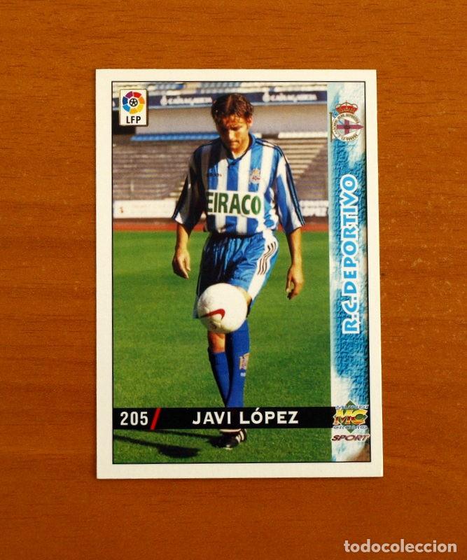 Cromos de f&uacute;tbol: Deportivo La Coru&ntilde;a - N&ordm; 205 Javier L&oacute;pez - Mundicromo Las Fichas de la Liga 1998-1999-98-99