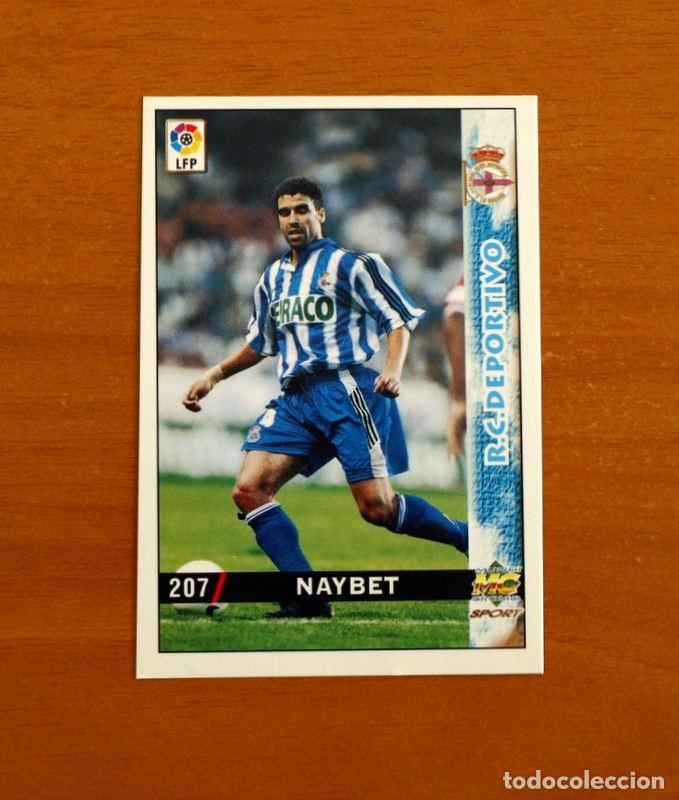 Cromos de f&uacute;tbol: Deportivo La Coru&ntilde;a - N&ordm; 207 Naybet - Error - Mundicromo Las Fichas de la Liga 1998-1999-98-99