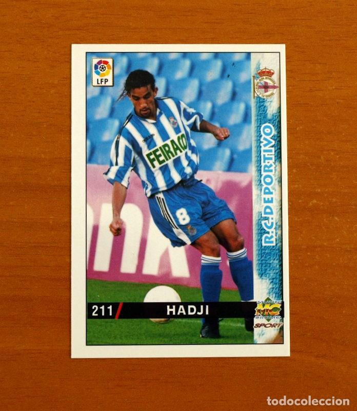 Cromos de f&uacute;tbol: Deportivo La Coru&ntilde;a - N&ordm; 211 Hadji - Mundicromo Las Fichas de la Liga 1998-1999-98-99